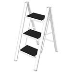 HBTower 3 Step Ladder Folding Step 