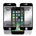 PhoneBukket Ceramic Matte Unbreakable Flexible Screen Guard Protector 21D for Apple iPhone 6 (Transparent) Edge to Edge Full Coverage, Pack of 2