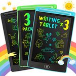 LEYAOYAO 3 Pack LCD Writing Tablet 8.5inch Colorful Screen Doodle Pad Drawing Board Learning Educational Toy - Gift for Kids 3-6 Years Old Girl Boy (Black+Green+Blue)