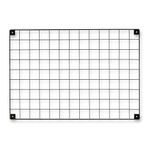 Shopfitting Warehouse Black Grid Mesh Panel - Memo Board, Notice Board, Photo Display - with Built-in Wall Brackets, H692 x W997 mm