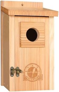 SISTERBIRD Bird Houses for Outside 1-1/2" Entrance Hole Cedar Wild BirdHouses Outdoor Decoration Bluebird Wren Swallow Finch Cardinal Assembly Required