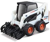 Bburago B18-31802 10CM Bobcat S590 Skid-Steer Loader W/Grapple, Assorted Designs and Colours