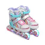 OLYSPM Inline Skates,Roller Skates Kids,Roller Blades for Girls and Boys,4 Sizes Adjustable Rollerblades to Keep your Kids Company for Indoor and Outdoor