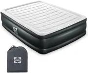 SEALY Tritech 20" Inflatable Air Mattress Bed with Built-in Pump, Storage Bag, and Repair Patch, for Indoor and Outdoor Use, Queen