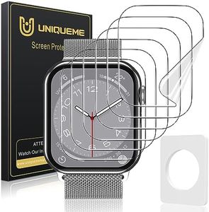 UniqueMe 6 Pack for Apple Watch 40mm Screen Protector iWatch Series 6 SE2 SE 5 4, Ultra Thin HD Clear Soft Anti Scratch TPU Protective Film [Fingerprint Support] [Case-Friendly] [Easy-Installation]