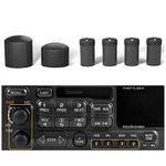 BASIKER Stereo Radio Knob Set 6 PCS for Select GM Vehicles Fix Broken GM Radio Knob