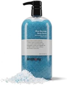 Anthony Exfoliating Body Scrub – Sea Salt, Vitamin C, And Aloe Vera Deep Cleans, Smooths Rough Patches & Soothes and Protects Skin – Blue Sea Kelp Body Wash 32 Fl Oz
