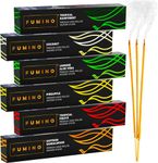 Fumino Fresh Handmade Incense Sticks Multipack Tropical Tastes Bundle 6 Boxes 84 sticks (90g) Masala Agarbatti Joss Scent Fragrance for Relaxation and Meditation, Home and House Decor