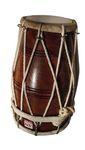 SM'SAI MUSICALS Special Dholak Drum Sheesham Wood, Padded BAG, Spanner, Dholki Musicals Instrument PDI-BBC Perilously Design for Orchestra (Know as Recording dholak)