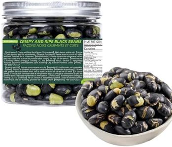 BAYUEDEGUA-Crispy and Ripe Black Beans 180g/6.34oz High Protein|Low Carbon Water|Pure Vegetarian,Bean Stir Fry Instant Snack.Women and children can enjoy it.Suitable for binge watching,Camping,Pairing with desserts.