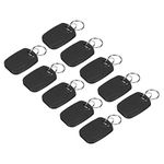 MECCANIXITY IC Card M1 Key Fobs RFID Proximity 13.56MHz Read Only Contactless Smart Token Tag for Entry Access Control System, Black 12 Pack