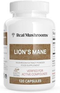 Lions Mane Mushroom Cognition Capsules (120 Capsules) Lions Mane Mushroom Powder Extract Capsules | Brain Supplement, Brain Vitamins, Focus Supplement