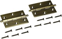 Baldwin 1025050BAL Square Cabinet Hinge, Antique Brass