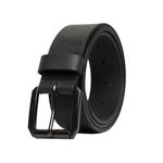 Buffalo David Bitton Mens Belt | 40mm Black Belt | 100% Genuine Leather Belt | Mens Belts for Jeans | Belt Size 32