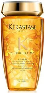 Kérastase Elixir Ultime, Champú Nutritivo, Hidratante, Aporta Brillo, Para Pelo Seco o Apagado, Bain Elixir Ultime, 250 ml