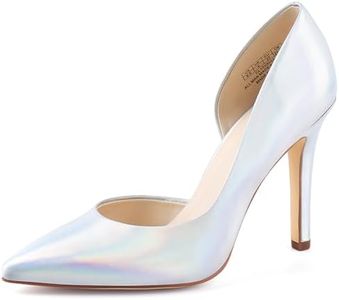 JENN ARDOR Stiletto High Heel Shoes for Women: Pointed, Closed Toe Classic Slip On Dress Pumps Light Blue