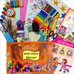 INDIKONB Mix 31 In 1 Diy Crafts Kit Set For Girls And Boys With Art And Craft Materials Supplies For Kids For All Ages 8-10, Age 9-12, Age 12-16 Old (Multicolor)