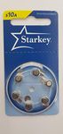 STARKEY hearing aid batteries, size 10, pack of 5 strips (30 cells)