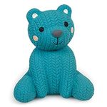 Petface Little Petface Teddy Bear Latex Chew Dog Toy, Blue (Pack of 1)