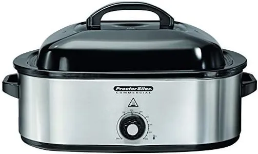 Proctor Silex Commercial 18 Quart Roaster Oven, Food Warmer, Stainless Steel (32921)