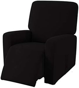 EBETA Jacquard Funda de sillón, Capuchas elásticas para sillón, Elástico Funda para sillón reclinable (Negro)