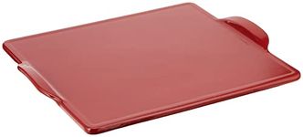 Emile Henry 347524 Square, Burgundy Pizza Stone, 14 in. x 14 in. in,