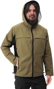 Relexit Mosquito Jacket with Ice Packs, Zipper Bug-Proof Shirt, Durable Mosquito Net Suit Proof Clothing for Garden Hiking M