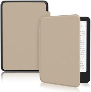 MOROCK Slim Case for 6" Kindle Paperwhite(10th Generation, 2018 Release), Premium Lightweight PU Leather Cover with Auto Wake/Sleep for Amazon Kindle Paperwhite E-Reader(Model No. PQ94WIF), Oat Coffee