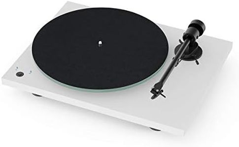 Pro-Ject T1 Phono SB Turntable with Built-in Preamp and Electronic Speed Change (Satin White)