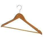 Wood Coat Hangers – 50-Pack - Solid