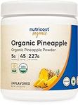 Nutricost Organic Pineapple Powder (8 OZ) - USDA Certified Organic, Freeze Dried, Pineapple Juice Powder, Gluten Free