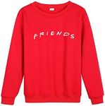 Aganmi Unisex Fashion Friend Hoodie Sweatshirt Friend TV Show Merchandise Women Men Tops Hoodies Sweater Funny Hooded Pullover (XXL, Friend Sweatshirt Red 5)