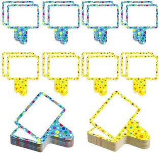 Crtiin 40 Pcs Colorful Dry Erase Paddles Auction Paddles Mini Dry Erase Board Small Handheld Double Sided Whiteboard Quick Response Answer Board for Student Teaching Classroom (Star and Dot)