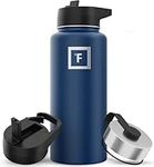 Iron Flask Sports Water Bottle - 945 ml, 3 Lids (Straw Lid), Vacuum Insulated Stainless Steel, Double Walled, Thermo Mug, Metal Canteen