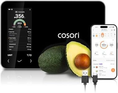 COSORI Smart Kitchen Food Scales Nutrilens, Premium Calorie Counting Scale with Free App, AI Scan, Track 19 Nutrients, On-Screen Nutrient Info, USB-C, Complete Nutrition Control, Eat Smarter Every Day