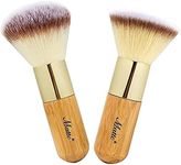 Matto Makeup Brush Set 2 Pieces Face Blush Kabuki Powder Foundation Makeup Brushes for Mineral BB Cream