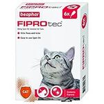 Beaphar® FIPROtec® Kill Flea Ticks Spot On Drop Treatment Protection for Cats (6 Treatments, Cat)