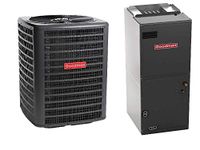 Goodman 3.5 Ton 14.5 SEER Heat Pump GSZ140421, Upflow, Downflow, Horizontal Air Handler ASPT48D14