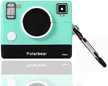 Xuyoz Airpods pro Case Cover, Cute 3D Cartoon Silicone Airpods pro Protective Skin Cases Funny Cover with Keychain for Girls Women Men Compatible with Airpods pro Charging Case 2019, Green Camera