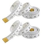 Double Sided Tape Measure (2 Pack) Perfect to Body Measuring, Sewing/Tailors Tape, Durable Flexible Fibre Glass Material, 60 Inches / 150cm - 2 Pack