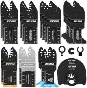 27 Pcs Lame Scie Oscillante, Universelle Outil Multifonction Saw Blades Accessoires Kit, Lame Outil Multifonction, pour Fein Multimaster, Ryobi, Milwaukee, Bosch, Dremel, Dewalt, Rockwell, Makita