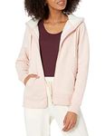 Amazon Essentials Women's Sherpa-Lined Fleece Full-Zip Hooded Jacket, Light Pink, X-Large