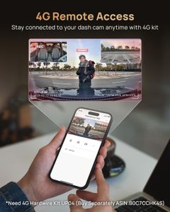 70mai 4K Dash Cam T800 – 3-Channel Car Camera