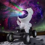 Astronaut Galaxy Projector Star Light, IC ICLOVER Space Buddy Projector Night Light, 360°Nebula Spacemen Projector with Remote Control&Timer, Christmas Birthdays Space Lamp Gifts for Kids Room Decor