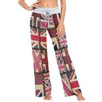 ALAZA Fashion British Flag Women's Pajama Lounge Pants Casual Stretch Pants Wide Leg XL