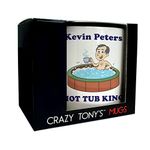 CRAZY TONY'S Mens Personalised Hot Tub Mug Husbands Birthday Fun Novelty Hot Tub King Gift