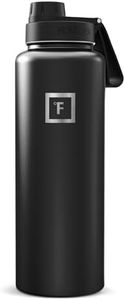 IRON °FLASK Sports Water Bottle - 40 Oz 3 Lids (Wide Spout Lid), Leak Proof - Stainless Steel Gym & Sports Bottles for Men, Women & Kids - Double Walled, Insulated Thermos, for Mom