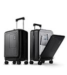 LUGGEX Carry On Luggage with Front 