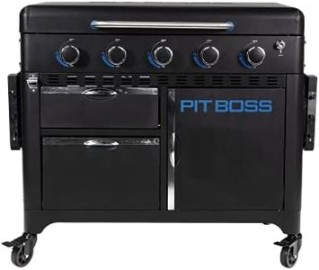 Pit Boss PB5BGD2 Gas Griddle, 5 Burner, Black