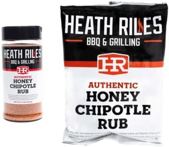 Heath Riles BBQ Honey Chipotle Rub Combo with Refill Bag (1 Rub, 1 Refill Bag), Competition Winning Products from Pitmaster Heath Riles